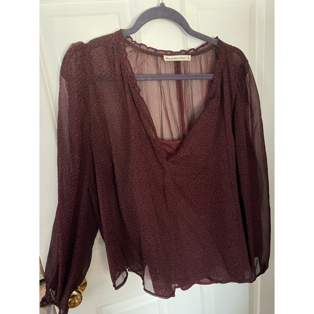 Sheer Patterned Blouse